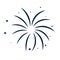 Isolated firework explosion icon