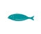 Isolated fish icon vector.