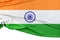 Isolated Flag of India. 3D Rendering