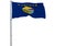 Isolated flag of the US state of Montana is flying in the wind,