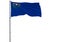 Isolated flag of the US state of Nevada is flying in the wind, 3