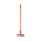 Isolated flat broom icon on white background - house cleaning tool