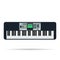 Isolated flat icon of musical keyboards