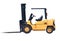Isolated Fork Lift Truck