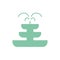 Isolated fountain flat style icon vector design