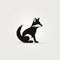 Isolated Fox Icon: Bold Black And White Vector Illustration