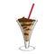 Isolated frappe icon