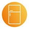 Isolated fridge block style icon vector design