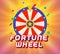 Isolated funny kids fortune wheel vector illustration. Children game, online competition iicon. Casino gambling, staking