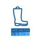 Isolated Galoshes Outline. Wellies Vector Element Can Be Used For Wellies, Galoshes, Boots Design Concept.