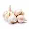 Isolated Garlic Cloves On White Background