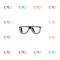 Isolated Geek Icon. Eyeglasses Vector Element Can Be Used For Eyeglasses, Spectacles, Sunglasses Design Concept.