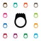 Isolated Gemstone Icon. Circle Vector Element Can Be Used For Circle, Ring, Jewel Design Concept.