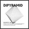 Isolated geometrical low poly dipyramid render. Vector monochrome illustration on light background. Original minimal linear 3D mod