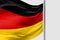 Isolated Germany Flag waving, 3D Realistic Germany Flag Rendered