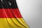 Isolated Germany Flag waving, 3D Realistic Germany Flag Rendered