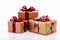 Isolated gifts, boxes on white. Perfect for holidays, Valentine\\\'s Day sentiments.