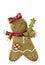 Isolated Gingerbread Ornament White Background