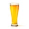Isolated glass of beer