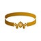 Isolated gold bracelet