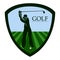 Isolated golf emblem