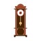 Isolated grandfather clock.