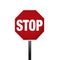 Isolated Graphic Stop Sign