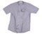 Isolated gray casual shirt Mandarin collar