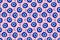 Isolated greek amulet evil eye seamless pattern.Turkish eye in a blue pyramid for amulet and protection in endless