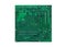 Isolated green circuit board back side