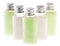 Isolated Green & White Lotion Bottles