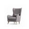 Isolated grey armchair isolated