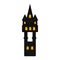 Isolated halloween haunted mansion icon