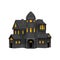 Isolated haunted house. halloween house