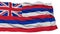 Isolated Hawaii Flag, USA state