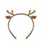 Isolated headband icon with moose horns