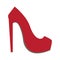 Isolated high heel shoe