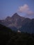 Isolated idyllic remote rural alpine filial church chapel Heiliger Antonius Sulzkogel mountain in Oetzerau Tyrol Austria