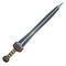 Isolated illustration of a Roman Gladius short sword