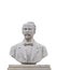 Isolated image of a statue of Jose Marti