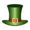 Isolated irish hat