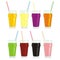 Isolated juice glasses