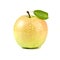 Isolated Juicy Orange Apple Isolated On White