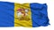 Isolated Kiev Oblast flag, Ukraine