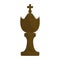 Isolated king chess piece icon