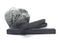 Isolated kneaded eraser with charcoal sticks