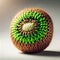 Isolated Knitted Kiwi, Knitted Fruit Concept