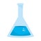 Isolated laboratory flask design vector illustration