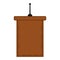 Isolated lectern image