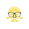 Isolated Lemon cute smile character